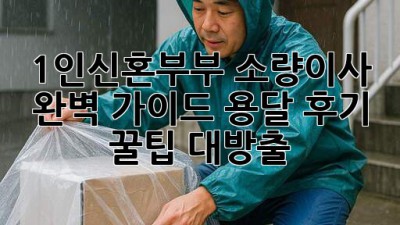 📦 1인/신혼부부 소량이사 완벽 가이드: 용달 후기 & 꿀팁 대방출! 🍯